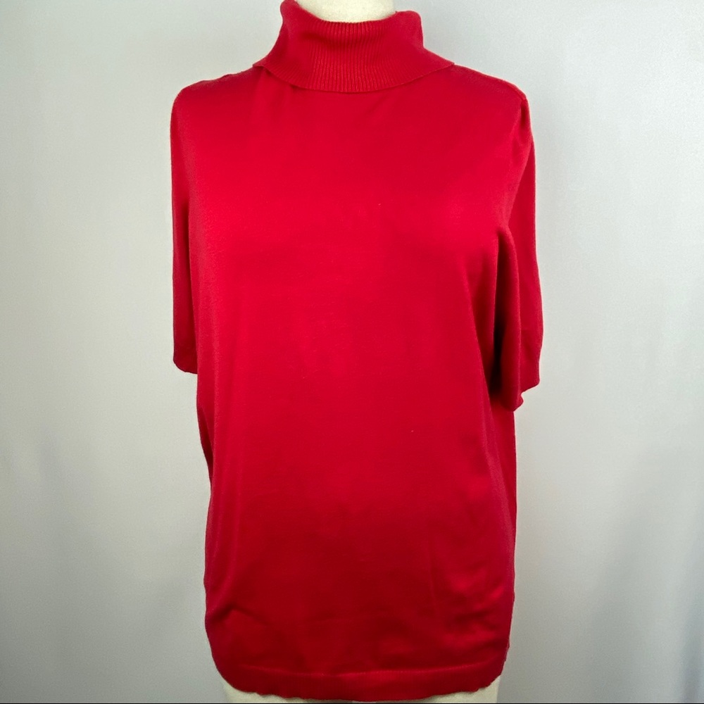 Lane Bryant Women's Sweater Turtle Neck Red 3X